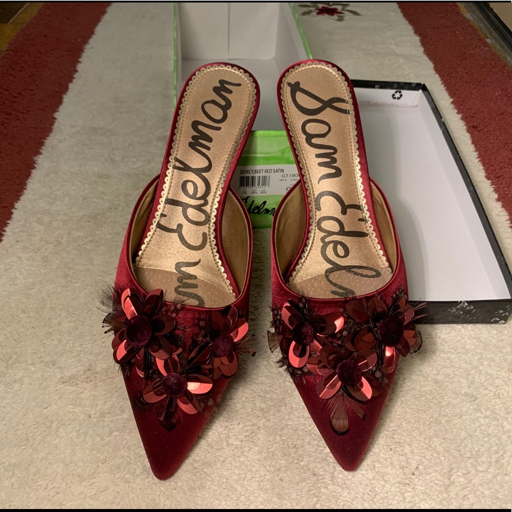 Sam Edelman red heels/sandals US 9.5